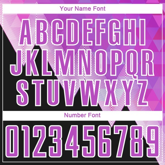 Benutzerdefinierte Lila Schwarz-Weiß Geometrische Muster Sublimation Fußball Uniform Trikot