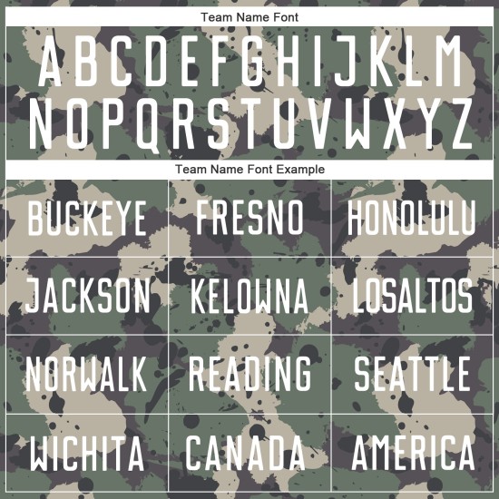 Benutzerdefinierte Camo Weiß-Schwarz Sublimation Salut an den Dienst Fußball Uniform Trikot