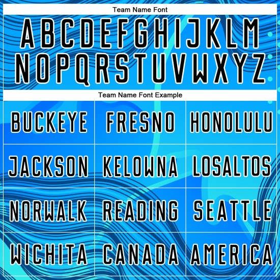 Benutzerdefinierte Himmelblau Schwarz-Weiß Wellen Sublimation Fußball Uniform Jersey Benutzerdefinierte Himmelblau Schwarz-Weiß Wellen Sublimation Fußball Uniform Jersey