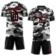 Benutzerdefinierte Camo Schwarz-Rot Sublimation Salute To Service Fußball Uniform Trikot