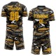 Benutzerdefinierte Figur Gold-Altgold Sublimation Fußball Uniform Trikot Benutzerdefinierte Figur Gold-Altgold Sublimation Fußball Uniform Trikot