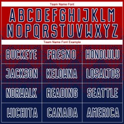 Individuelles rot-marineblau-weißes Sublimations-Fußballtrikot